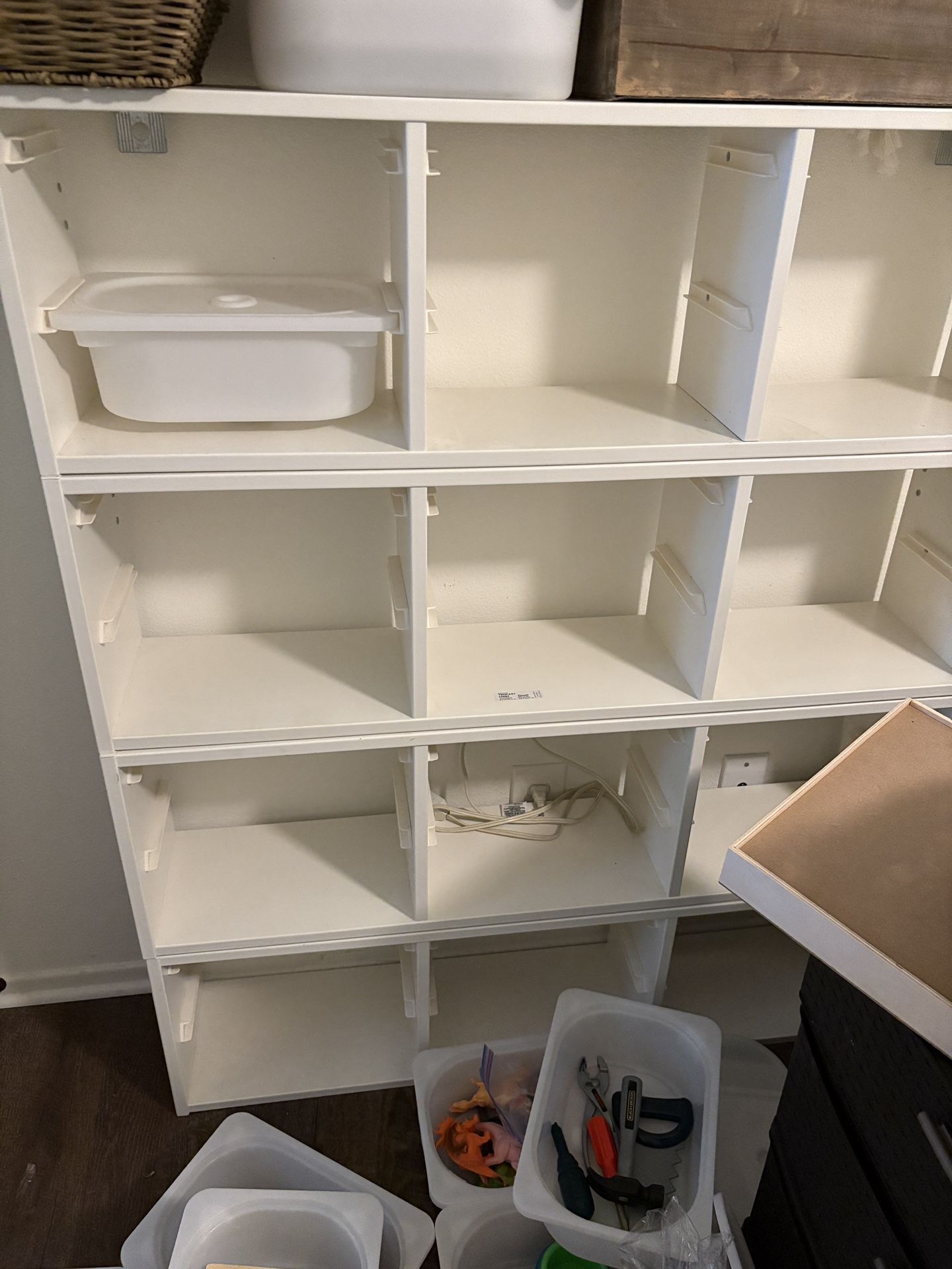 4 IKEA Trofast 4 Cube Storage Organizers: 16 Plastic Containers Price For All