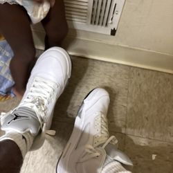 Retro 5 White metallic