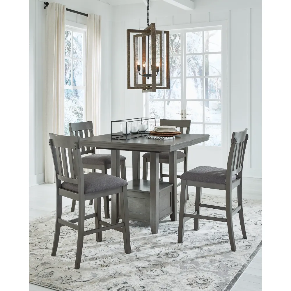 Hallanden Counter Height Dining Table and 4 Barstools Final Days of Savings Galore