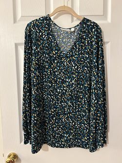 Green Multicolored Top 