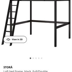 IKEA Loft Stora Bunk Bed No Desk Connected 