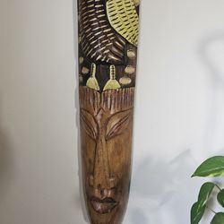 Hand Carved African Owl Mask