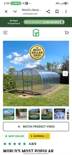 Large Outdoor Walk-In Greenhouse