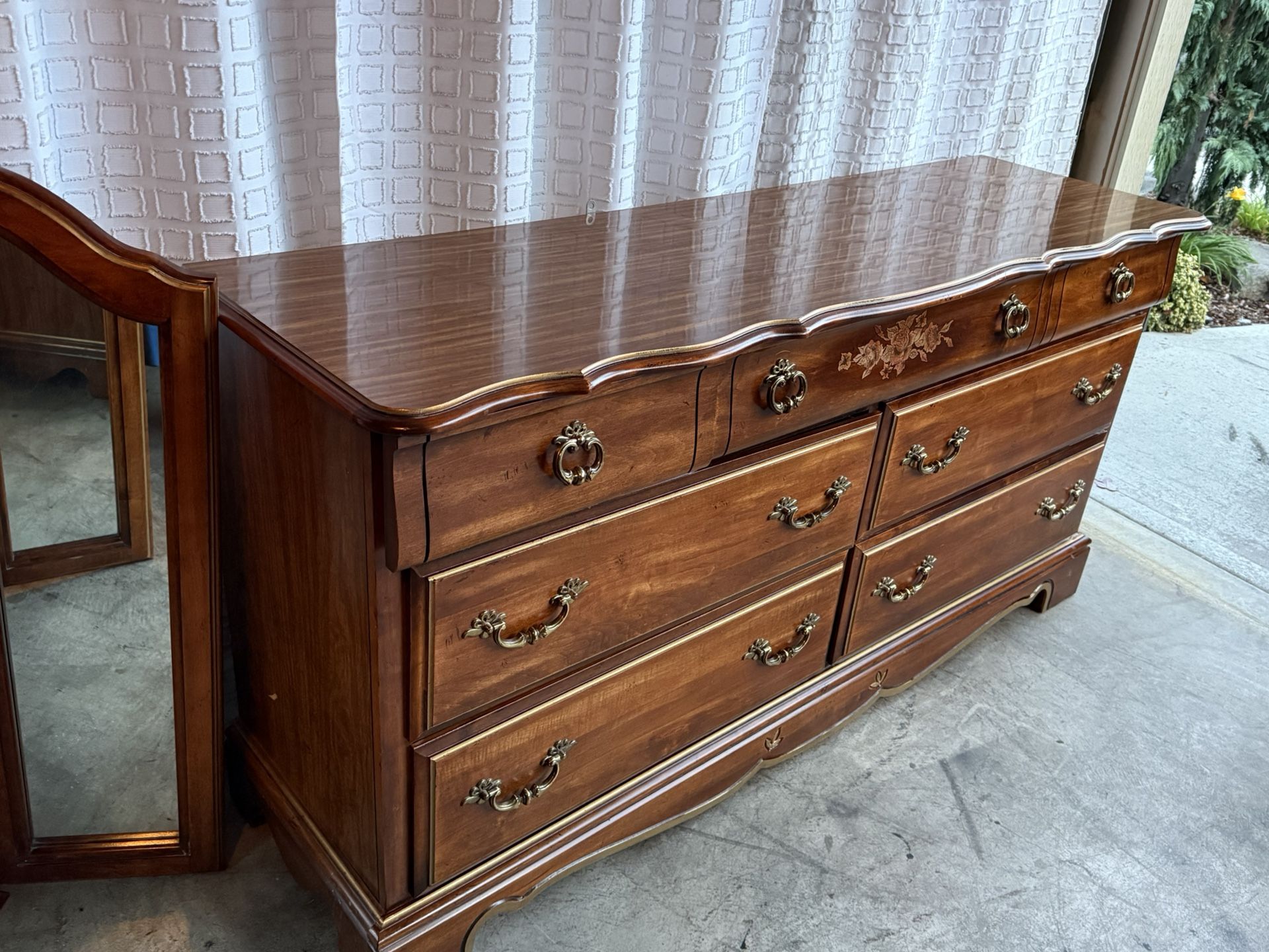 7- Drawer Dresser With Mirror ( LEA FURNITURE )