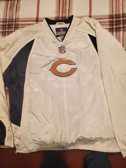 Chicago Bears White Reebok Wind Breaker