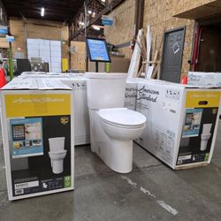 American Standard Dual-Flush Elongated Toilet