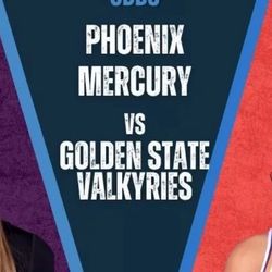 Phoenix Mercury Court side Row A Sect 114 2 Tickets 