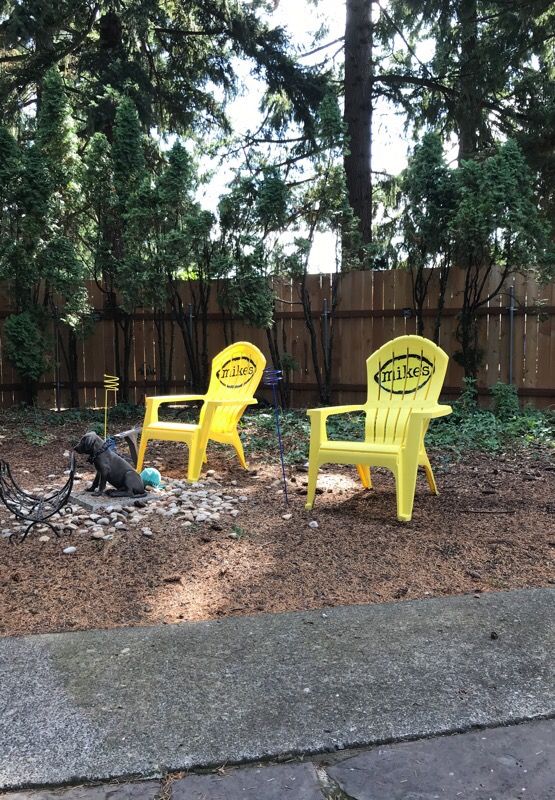2 Adirondack Chairs Branded Mikes Hard Lemonade For In 2 Adirondack Chairs Branded Mikes Hard Lemonade Portland