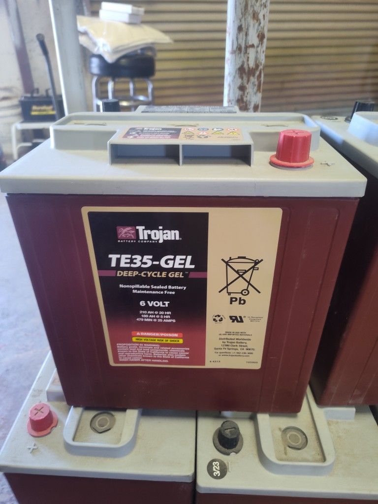 Trojan Te35 Gel Cell 6 Volt Batteries