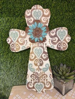 Cross 16 inches tall 11 inches wide Faux wood