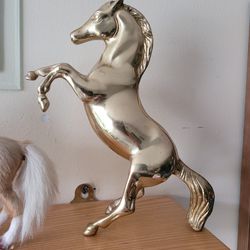 Standing Sold Brass Stallion
