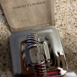 David Yerman Waverly Sterling Silver & 18k Gold Cable Watch