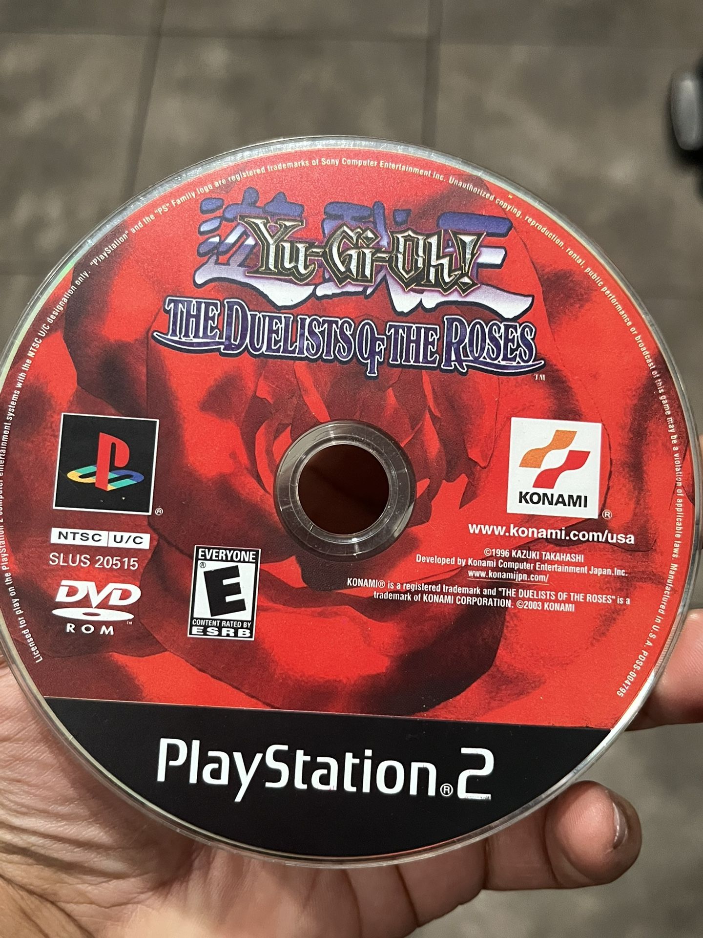 Yu-Gi-Oh The Duelists of the Roses 2003 Sony PlayStation 2 DISC ONLY Ps2 Tested
