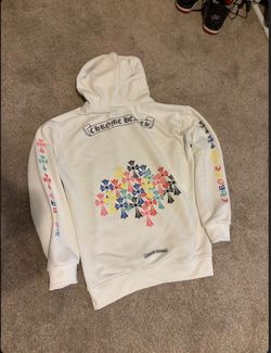 White Chrome heart hoodie