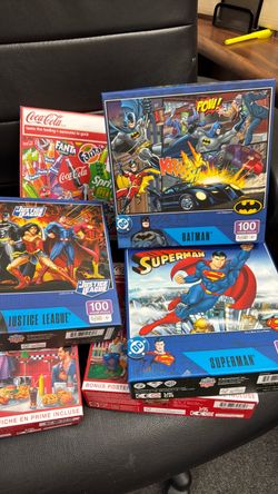 DC and Coca Cola  themed puzzles
