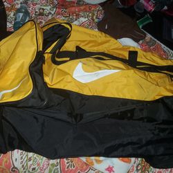 Nike Yellow Duffel Bag 