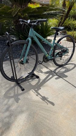 Like-New REI Co-op CTY 1.1 Hybrid Bike + Bike Stand