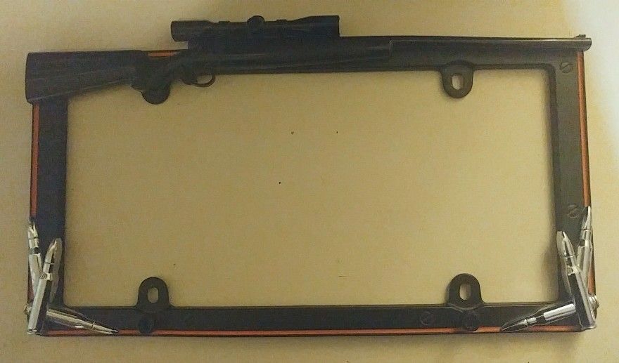 Licence place frame set