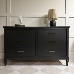 Stanley Refinished Modern Black Timeless Design Dresser / Nursery / TV Stand / Credenza 