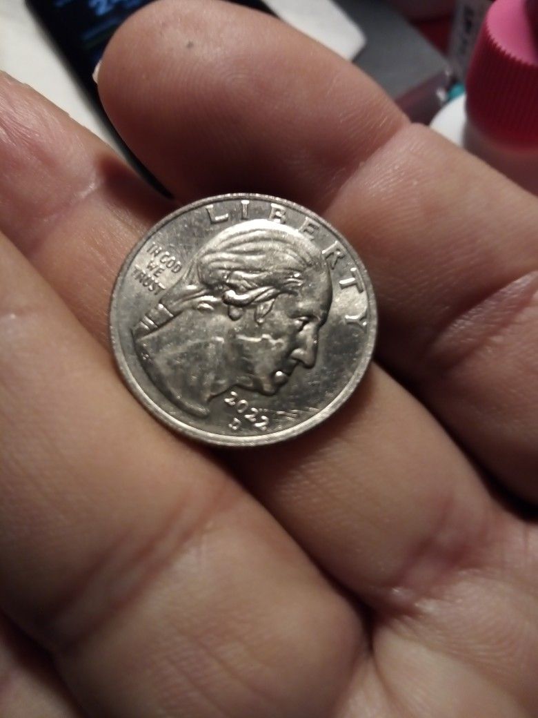 2022. R A R E Quarter Error Almost Mint Condition Uncirculate