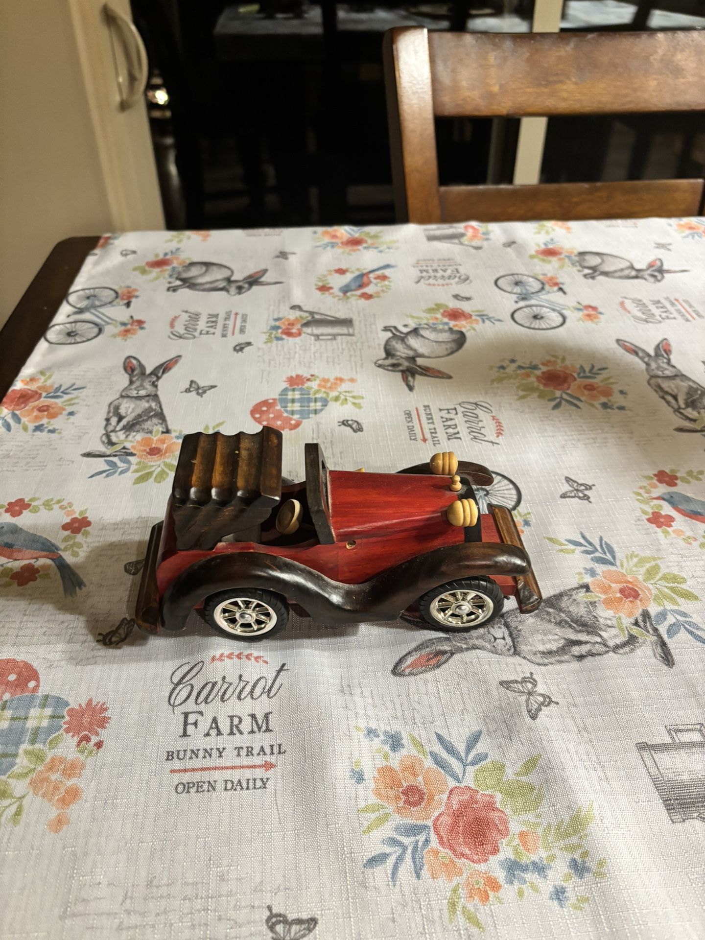 Vintage wooden toy car