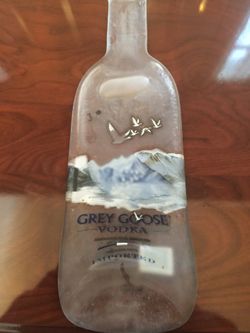 Grey Goose Melted Decorative Bottle