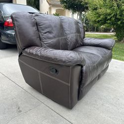 Leather Sofa 2 seat Recliner