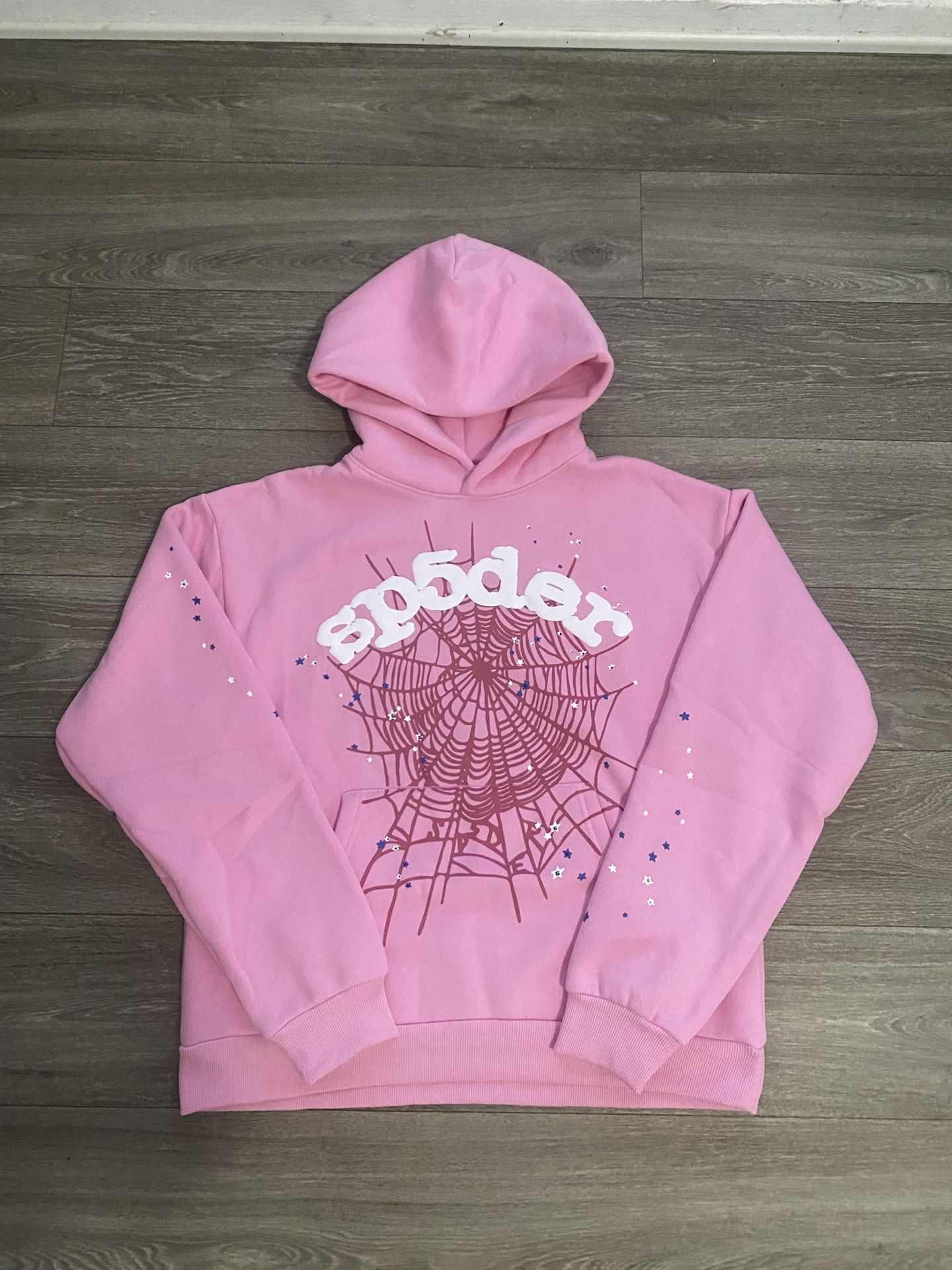 Light Pink Sp5der Hoodie