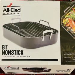 BRAND NEW genuine All-Clad 13”x16”  B1 NON-STICK roaster 