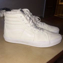 Vans Sk8-Hi High Tops - Mens 12 - White