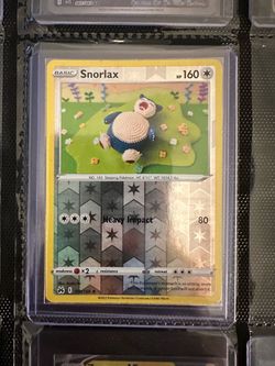 Snorlax Holo Rare Pokémon Card 109/159