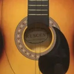 Beginner Guitar. Acoustic. Some Repairs And Scratches 