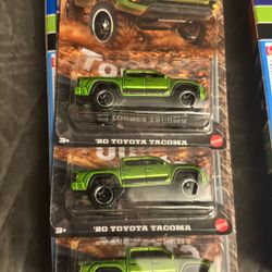 3 Hot Wheels Tacoma From The Toyota Set