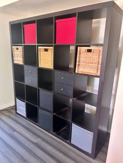 Black Cube Storage Unit