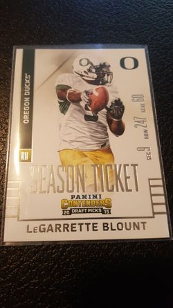 LeGarrette Blount Oregan Ducks Season Ticket