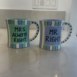 Mr. & Mrs. Right Mugs