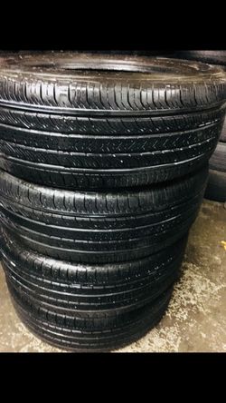 16” 4 used tires 225/55R18 continental