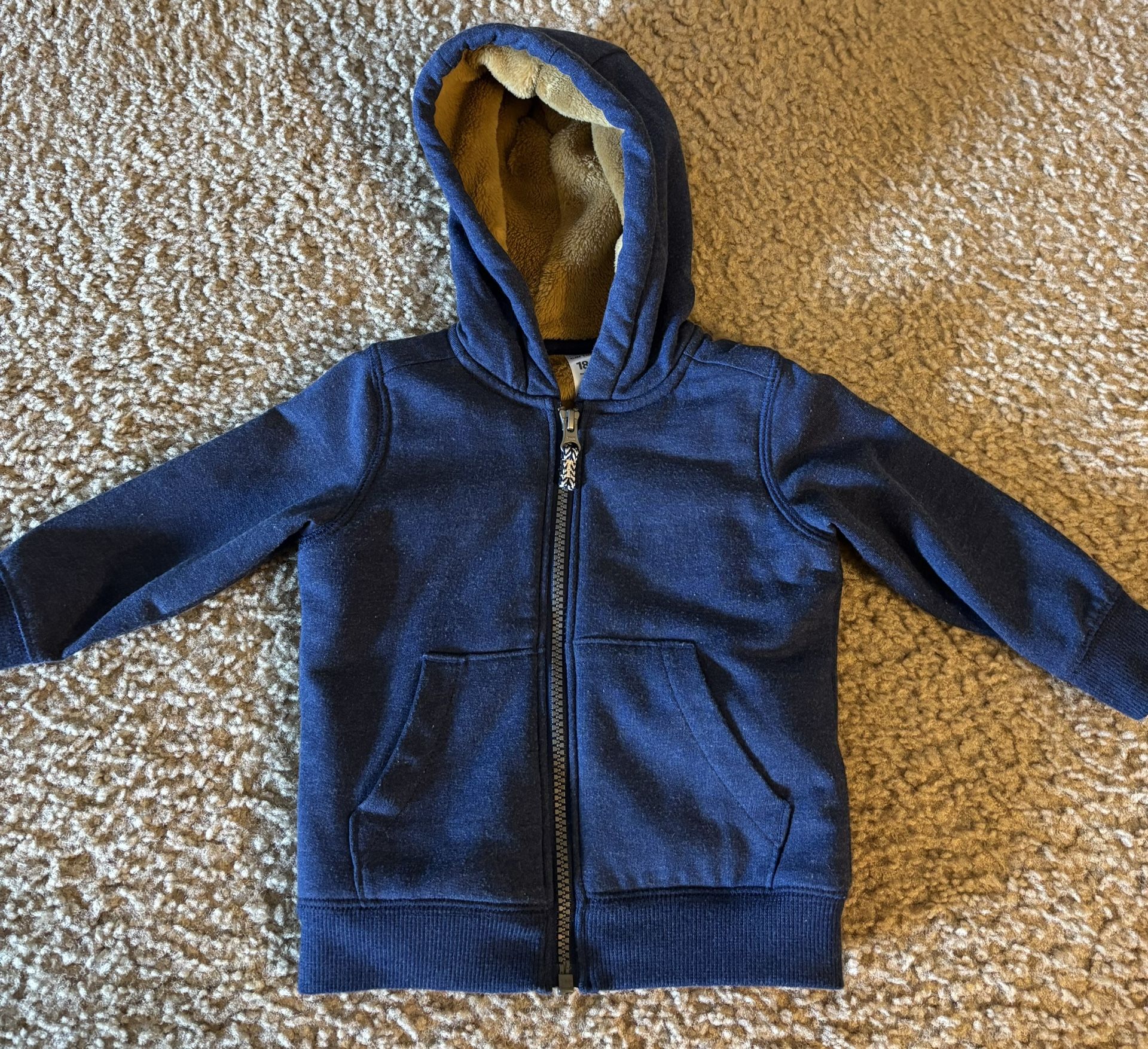 Baby Boy’s 18 Months Blue Zip Up Hoodie