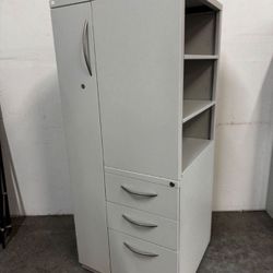 Combo Storage Locker & File Cabinet