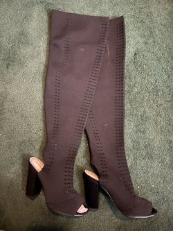 Black Knee High Boots 