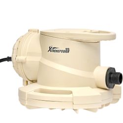 XtremepowerUS 1/2HP Pool Cover Pump Automatic/Manual Swimming Submersible Pump Water Remove Pump for Swimming Pool, Garden Pond, Hot Tub#75172