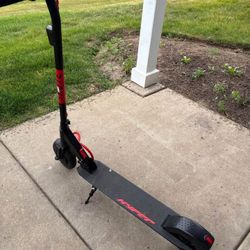 Hyper Skute Folding Electric Scooter 36 Volt Lithium Battery Powered Scooter - Black/Red: Aluminum F