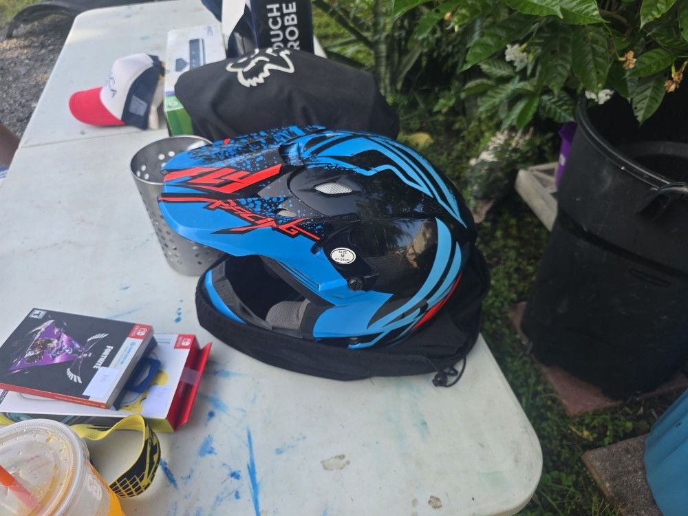 Motocross Or Bmx Helmets And Boots DOT Approved