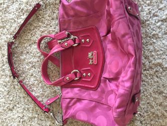 Pink coach purse