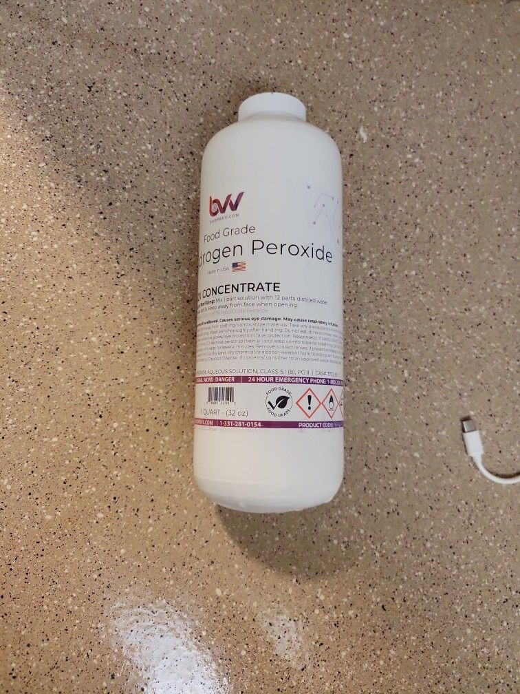 1 Quart Hydrogen Peroxide 35 Never Opened
