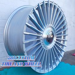 20IN SILVER BRUSHED  CARS OR SUVS FIT