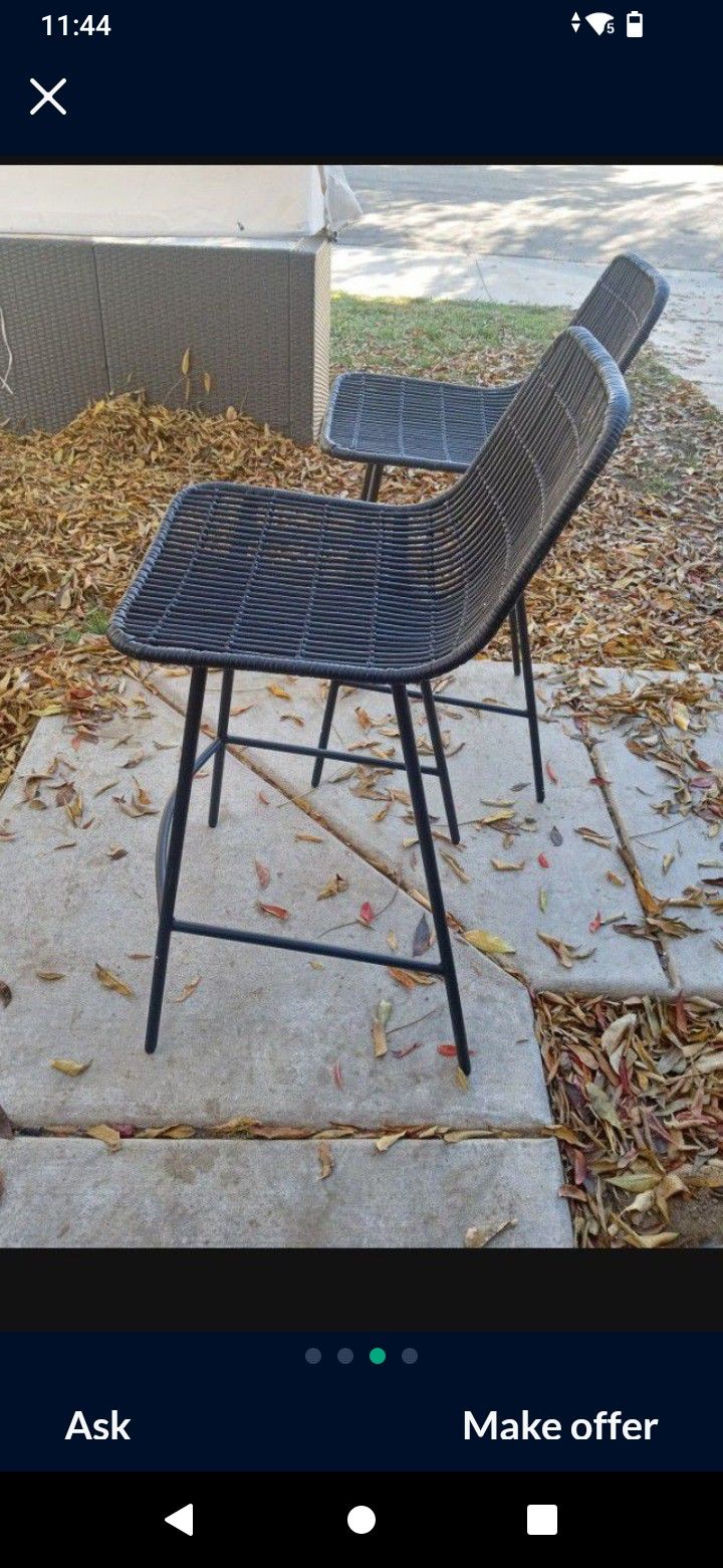 Indoor Or Outdoor Bar High Chairs Bar Height Stools Patio Furniture Set Outdoor Patio Furniture Brand New Inside The Box