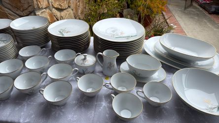Mid Century Fine Porcelain China Dish Set
