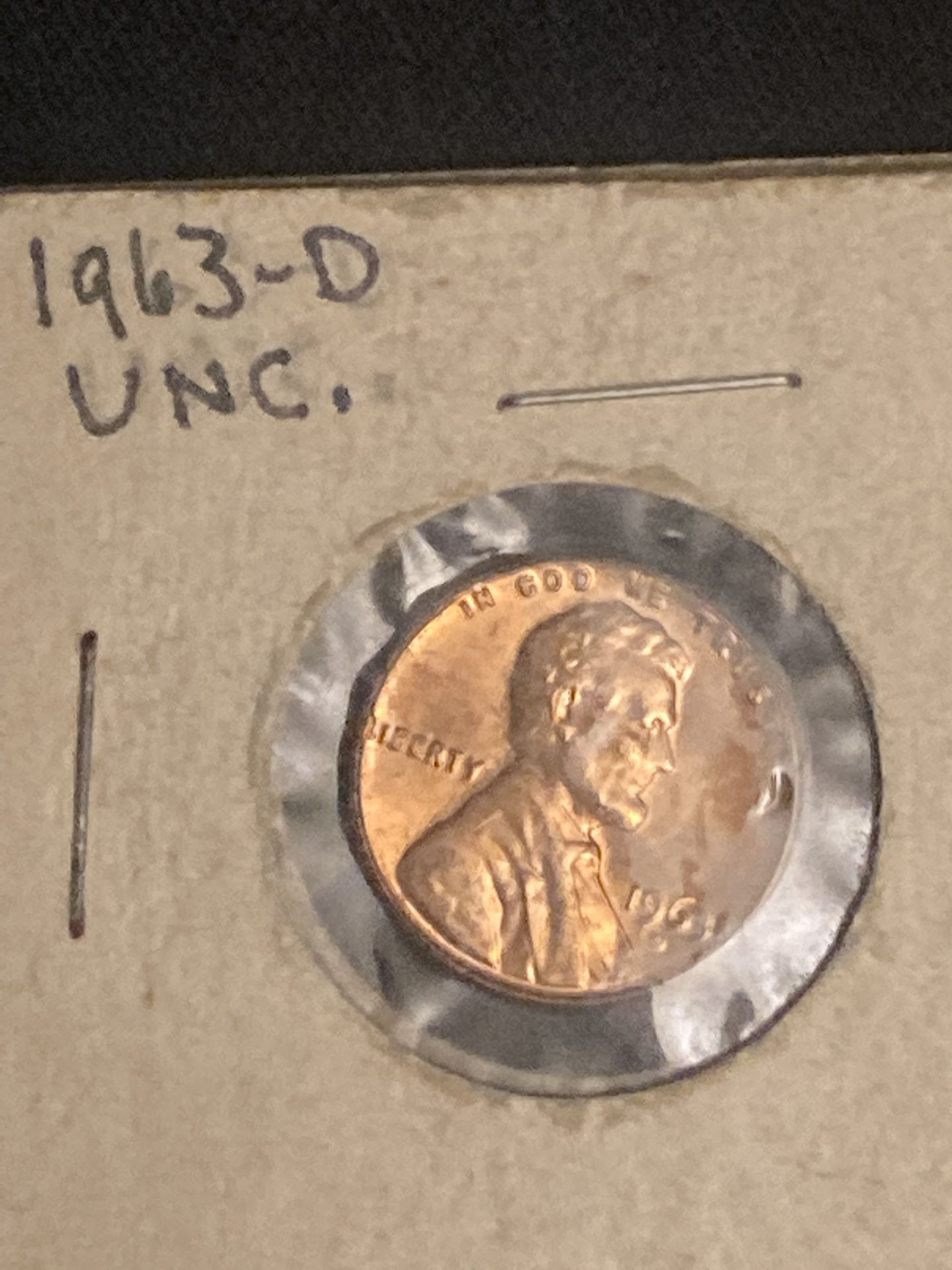 1963 D Unc
