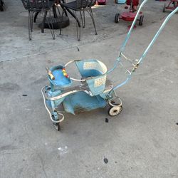 Vintage 50s Genuine Taylor-Tot Baby Walker And Stroller